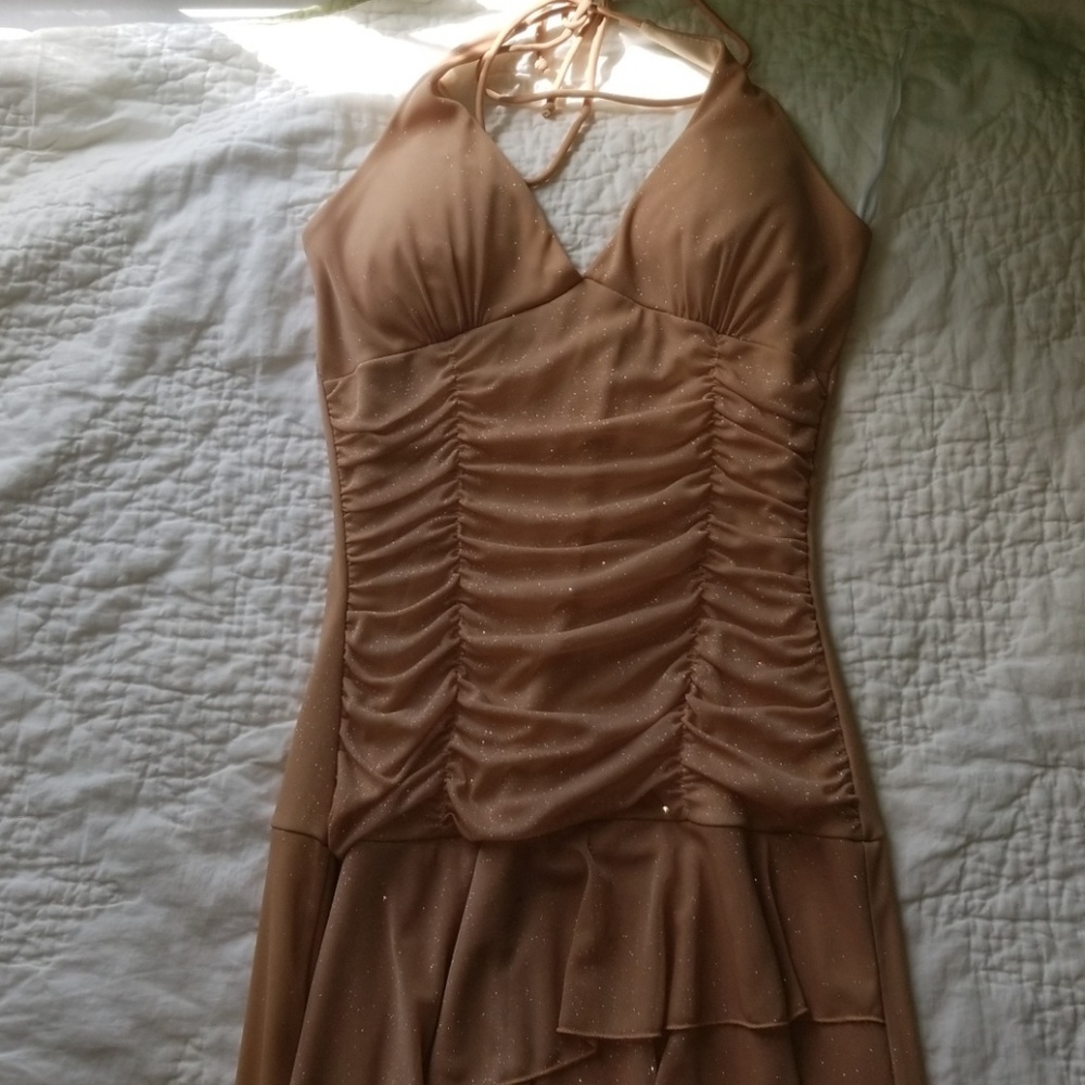 Gold Glittering Party Dress